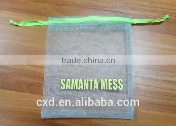 Customized Logo Organza Bag For Gift Jewelry Cosmetic photo-5