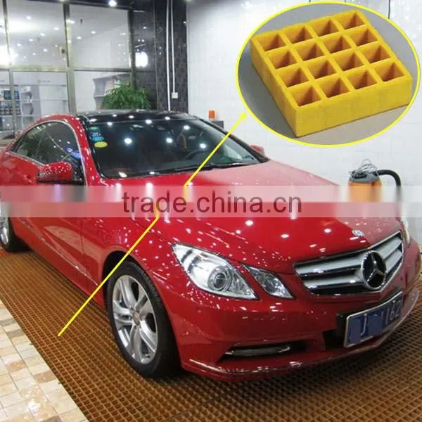 Acidproof FRP Grate ,alkali-resisting Grate FRP GRP, FRP Grate for Car Wash Gutter Cover Plate