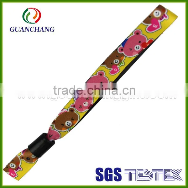 Wholesale Customize New Fashion Handmade Music Festival Fabric Wristband Bracelet Ticket Woven Autism Wristbands for Events
