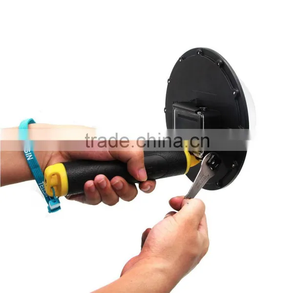 2016 Summer New Go Pro Accessories Telesin 6" Waterproof Plastic Version GoPros Dome Port for Hero3+/4 photo-3