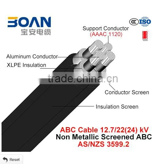 Low Voltage Type and XLPE Insulation Material Abc Cable