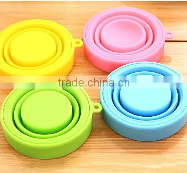 Food Grade Heat Resistance Folding Silicone Cup for Travel Outdoor Camping photo-3