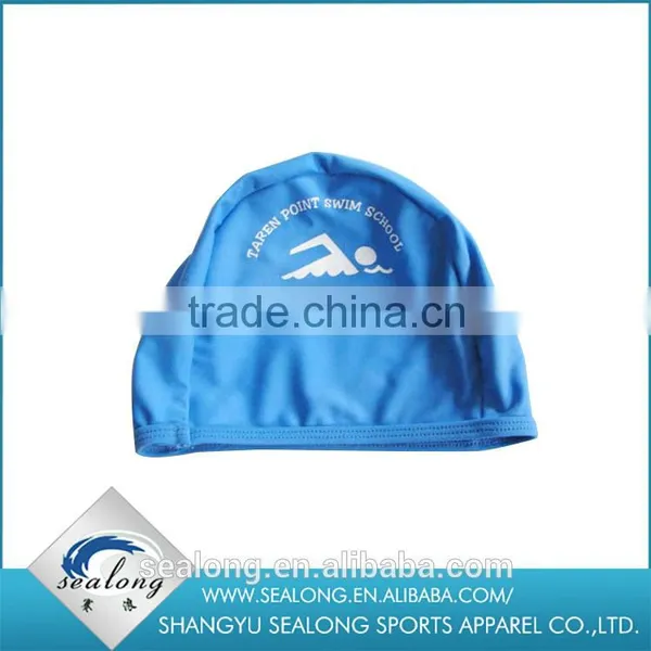 2016 Hot Sale Print Polyester Safety Children Swimming Cap photo-2