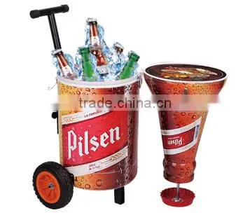 Latest Design Bottle Shaped Cooler and Bottle Shaped BBQ Grill Combo photo-4