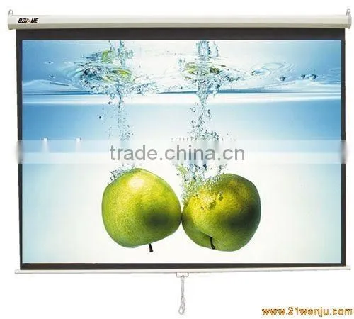 High Quality Manual Self-lock Projector Screen/ Pull Down Projection Screen photo-3