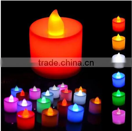 Environmental quality Plastic Yellow LED Candle Light