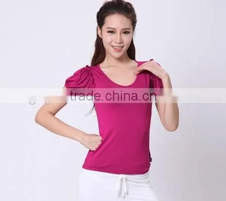 Hot Sale ! Supper Soft Cotton Plain Wholesale Slim Fit Women T-shirt