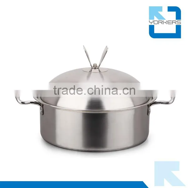 Stainless Steel Hot Double Handle Cooking Stock Pot