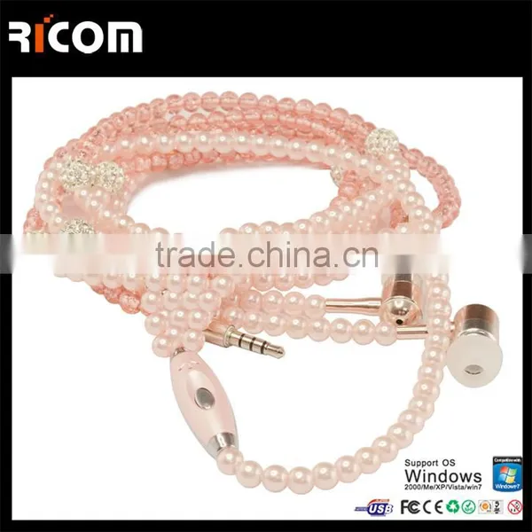 Unique Design Jewelry Necklace Earphone for Gift,promotion and Retail---EO3007 photo-3