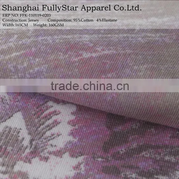 Printed Fabric Knitted Cotton Fabric
