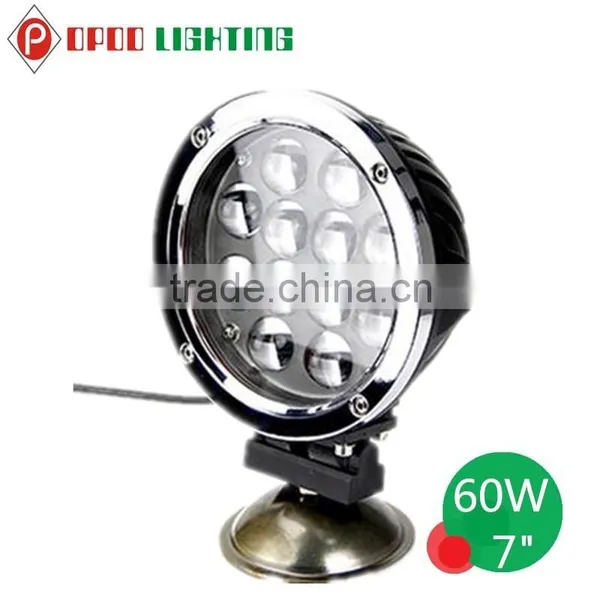 New Auto Spare Parts 60W Led Work Light, 7" Round 4D 60W Led Work Light photo-3