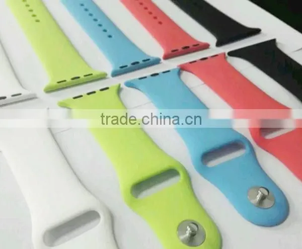 Watch Sport Band 38mm/42mm Rubber Strap Bracelet Fitness Replacement Wrist With Aluminum Connector Adjustment Length For Iwatch photo-3