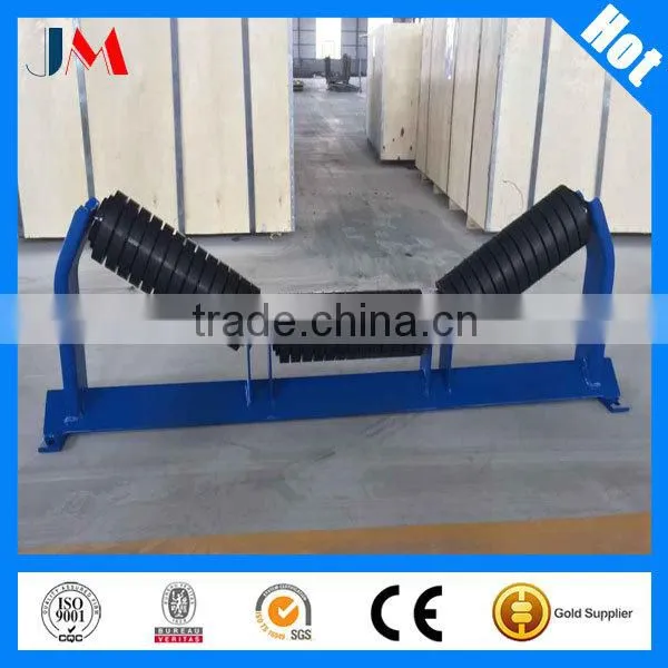 152mm Diameter CEMA C Rubber Rings Impact Conveyor Idlers Manufacturer