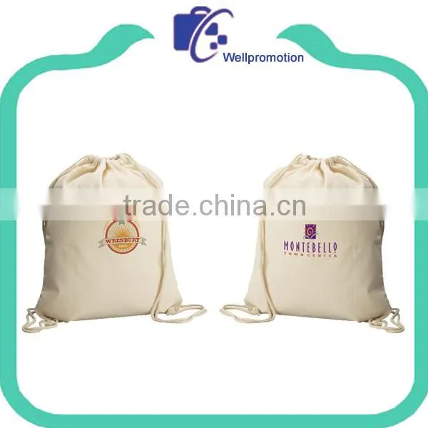 Promotional 100% Cotton Drawstring Bags With Logo photo-2