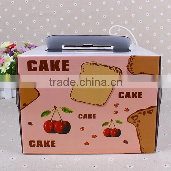 Wedding Paper Cake Box Design With Handle photo-6