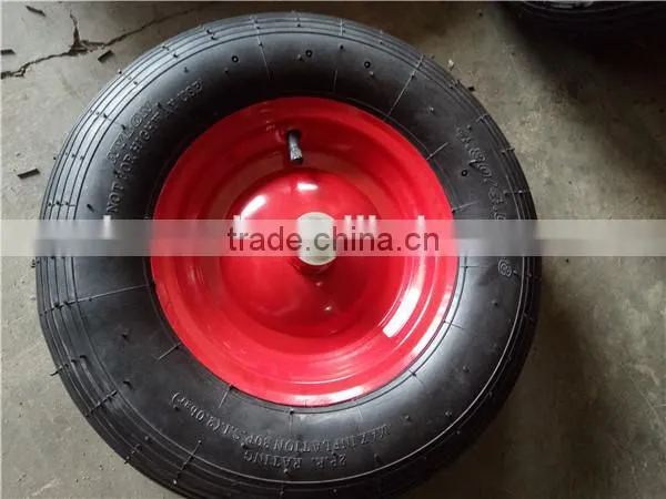 Wheelbarrow Wheels Rubber Wheels for Trolley 4.80/4.00-8 photo-3