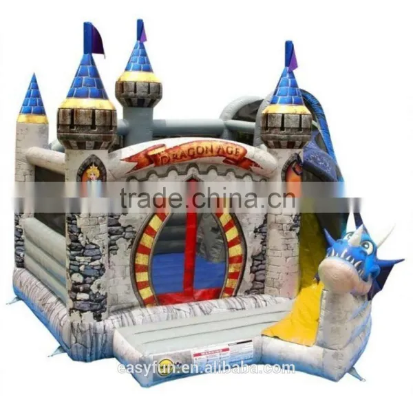 High Quality With Cheap Price 6M*8M*6M Dragon Inflatable Bouncer With Slide,inflatable Castle, Bounce House photo-2