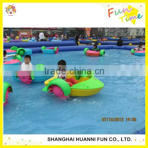 Inflatable Swimming Pool Paddle Boat Lake Toys Kids Hand Power Pedal Boats photo-4