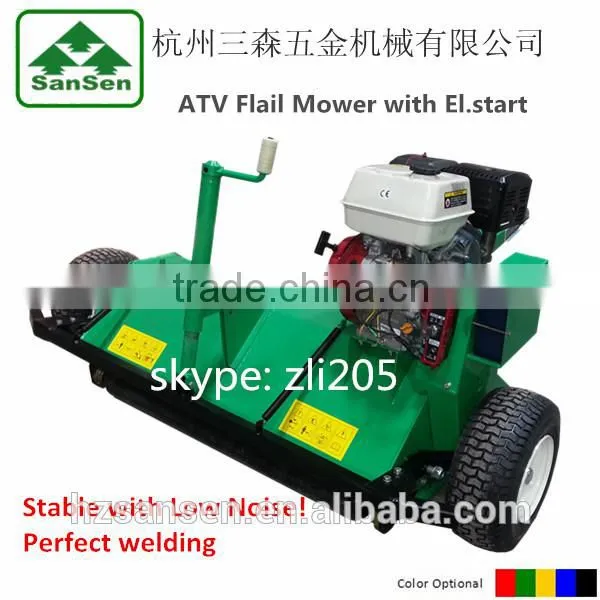 CE Flail Mower Tow-behind Quad ATV, Gasoline ATV Mower With 13hp Briggs&stratton Engine Working Width 1200mm photo-3
