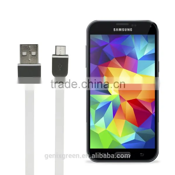 2015 Best Flat Cord Wire and Data Cable Hot Selling Flat Usb Cable Charger for All Smart Phone photo-6