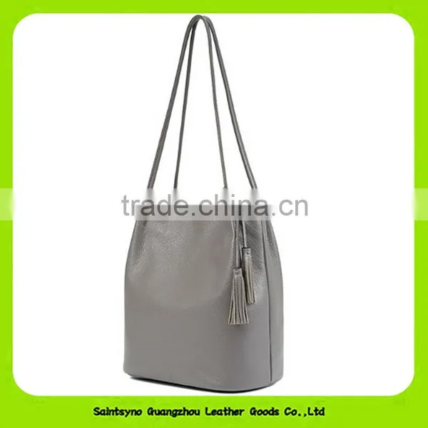 16652 Custom Brand Newest Design Casual Top Grain Leather Handbag photo-2