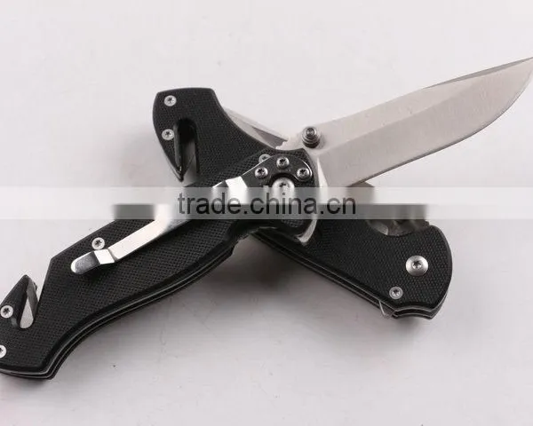 OEM G10 Handle Folding Tactical Knife for Outdoor photo-3