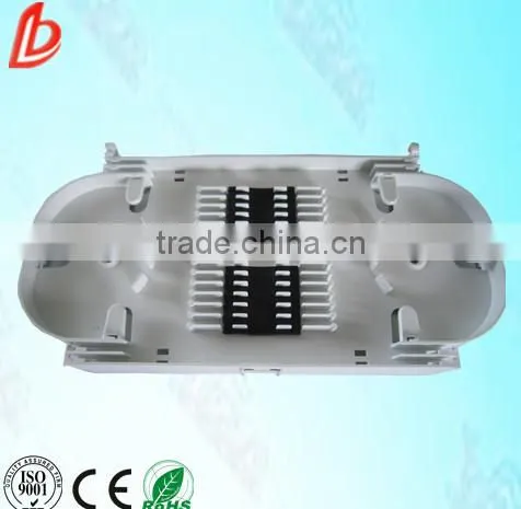 24 Ports Fiber Optic Splice Tray Plastic Material for Telecommunication Product Solutions