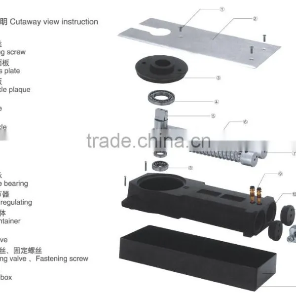 Door Closer Floor Hinge Spring Floor Home Portable Spring Floor photo-2