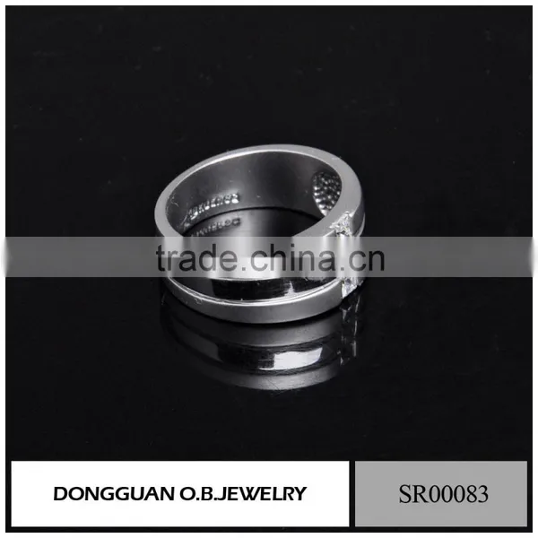 Luxury Mens Diamond Ring /925 Silver Wedding Ring /Stainless Steel Bike Ring photo-6
