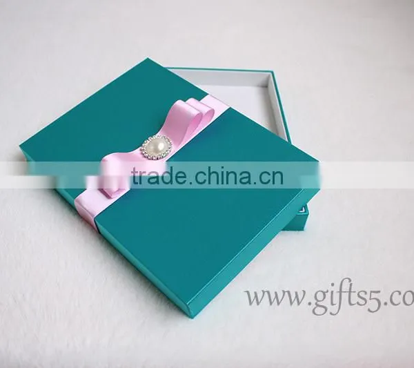 Best Wedding Invitation Card Boxes With Bowknot photo-4