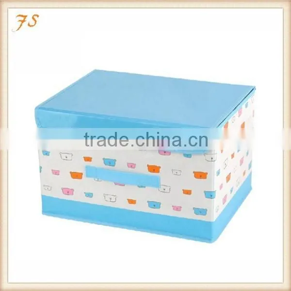 Factory Price PE Coating Non-woven Storage Box With Handle photo-4