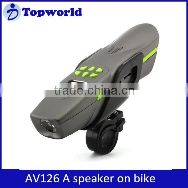 Big save bluetooth motorcycle speaker with TF, FM, power bank,LED light function