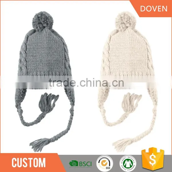 Ladies Beautiful Wool Factory Custom Winter Hats Beanie Hats