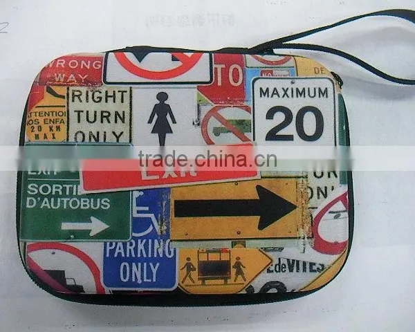 GC-Jersey Fabric Nylon Zipper Closure Portable Cable Eva Package