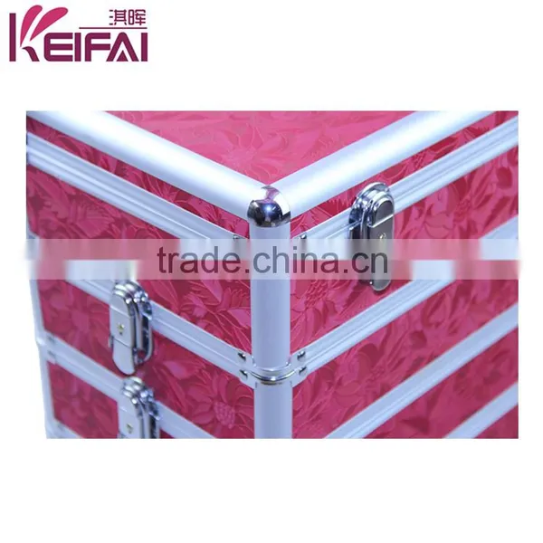 Hot Sell 2015 New Products Red Sequin Aluminum Professional Cosmetic Case photo-2