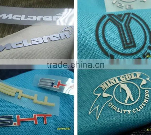Black Heat Transfer Printing Label With 3D Effect photo-5