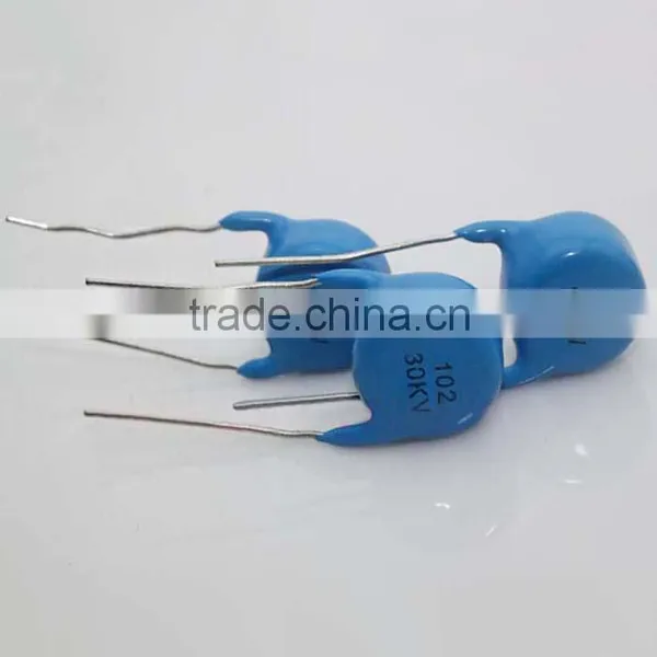 0.001UF 1000PF 30KV Blue Ultra-high Pressure Ceramics Capacitors