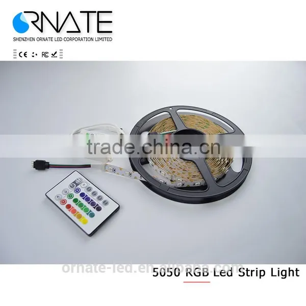 5M 5050 60LED/M IP20 24/44 Keys+adaptor 5050 Led Strip Kit RGB photo-4