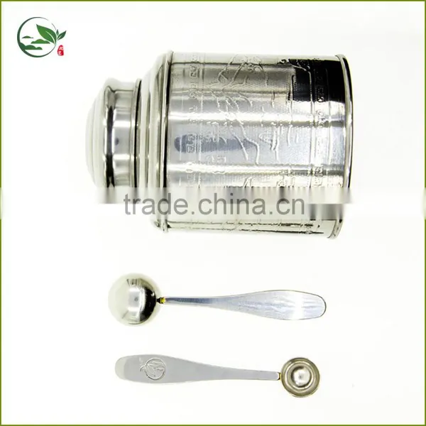 Classical Stainless Steel Airtight Tea Canister, Tea Caddy photo-2