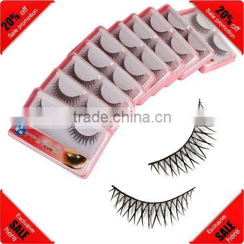Cheap! 10 Pairs Synthetic Fiber Thick Wholesale False Eyelashes