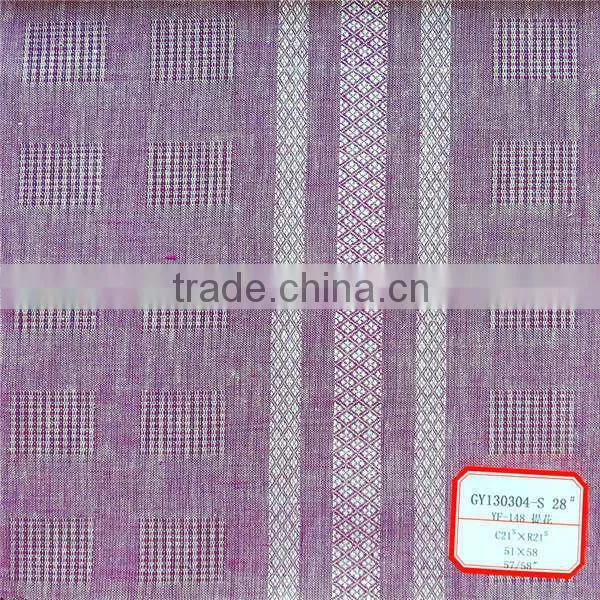 Yarn Dyed Dobby Ramie Cotton Interwoven Fabric