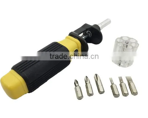6 in 1 Multifunction Portable Hand Screwdriver All-in-One Screw Driver and Bit Set photo-3
