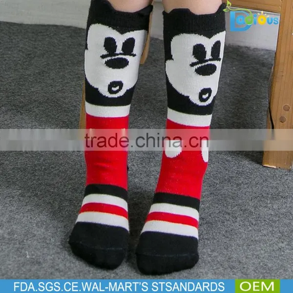 Wholesale Girl Knee High Children Socks Mickey Cartoon Socks photo-3