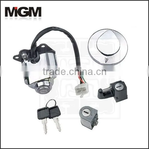 OEM High Quality Motorcycle Ignition Switch , Motorcycle Ignition Key Switch Lock Set photo-3