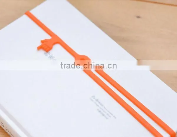 Elastic Band Fancy Gift Finger Style Bookmark Silicone Book Collection Band photo-5