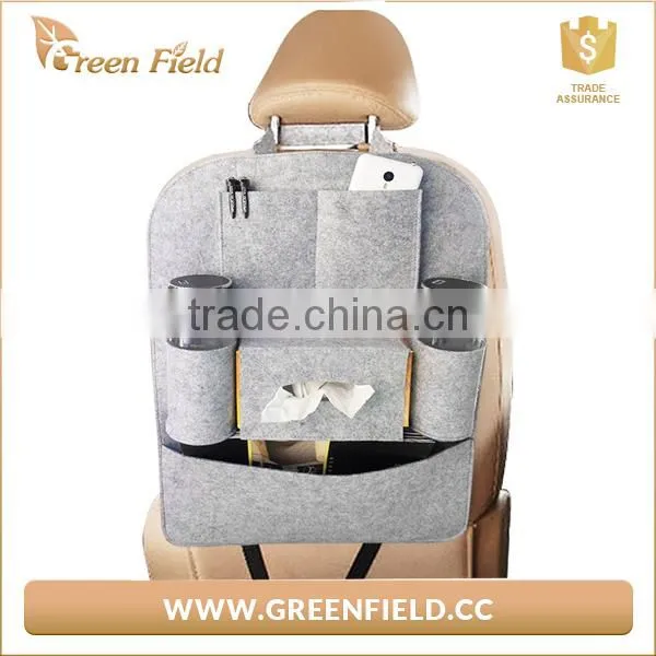 China Car Accessories Felt Seat Back Storage Bag Multi-function Some Pockets photo-3