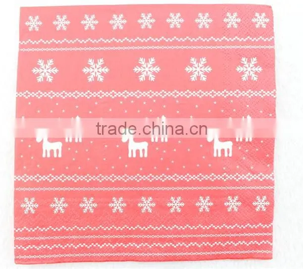 Christmas Festival Printing Paper Dinner Napkin Luxury Paper Tissue photo-2