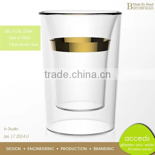 Chinese Double Glass Handblown Christmas Fashionable Thermo Tea Cup photo-2