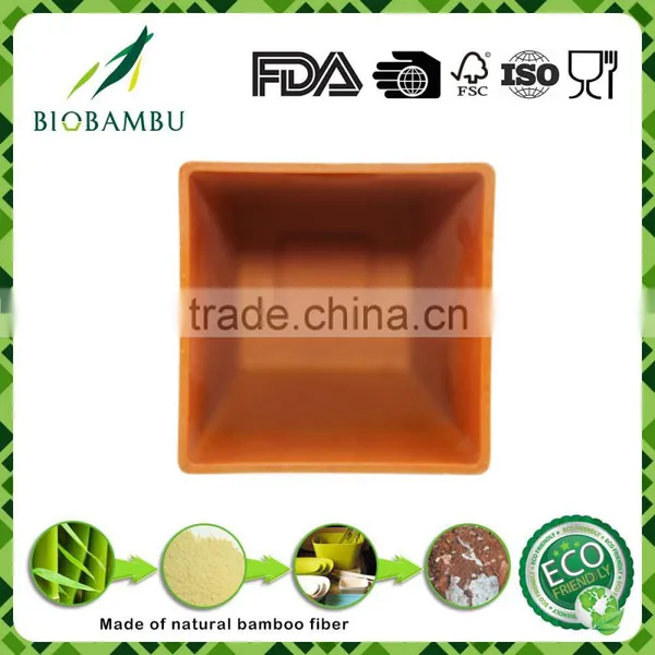 Wholesale Cheap Outdoor Garden Colorful Bamboo Fiber Flowerpot photo-5