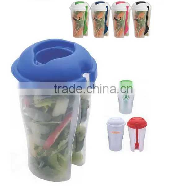 Salad Recipes Plastic Dressing Containers & Forks Compact photo-5